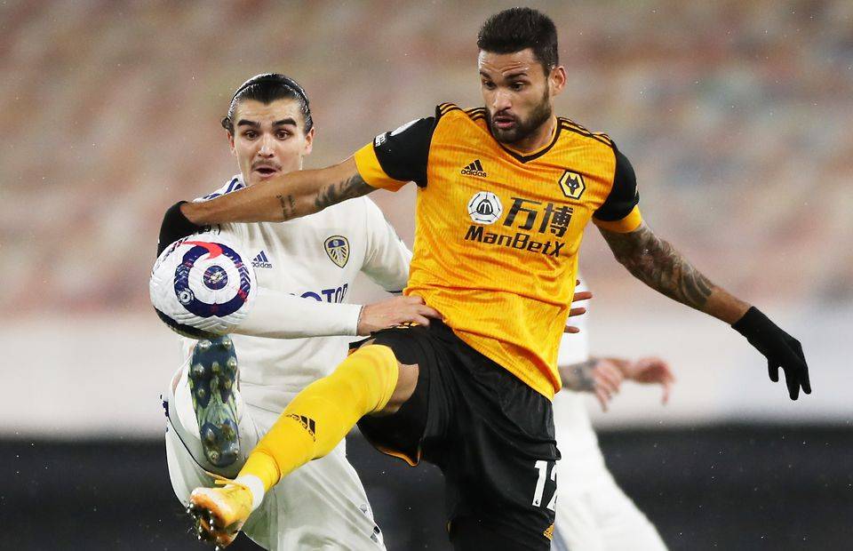 Wolves striker Willian Jose in action