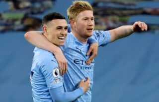 Phil Foden and Kevin De Bruyne