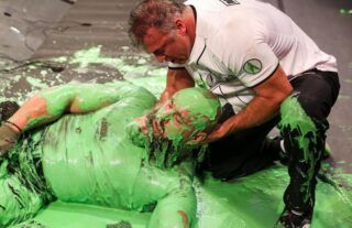 Strowman was slimed by McMahon on WWE RAW this week