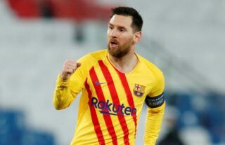 Lionel Messi has been included in the Champions League Team of the Season so far
