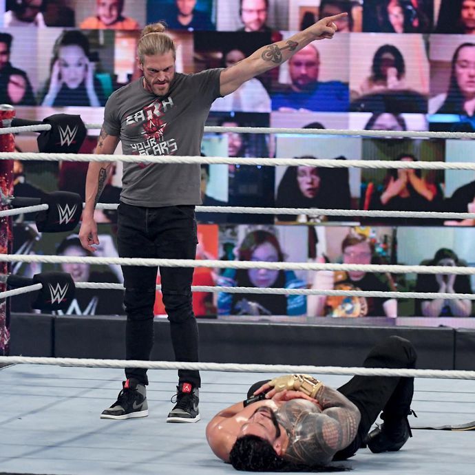 Edge has chosen to challenge Reigns at WrestleMania