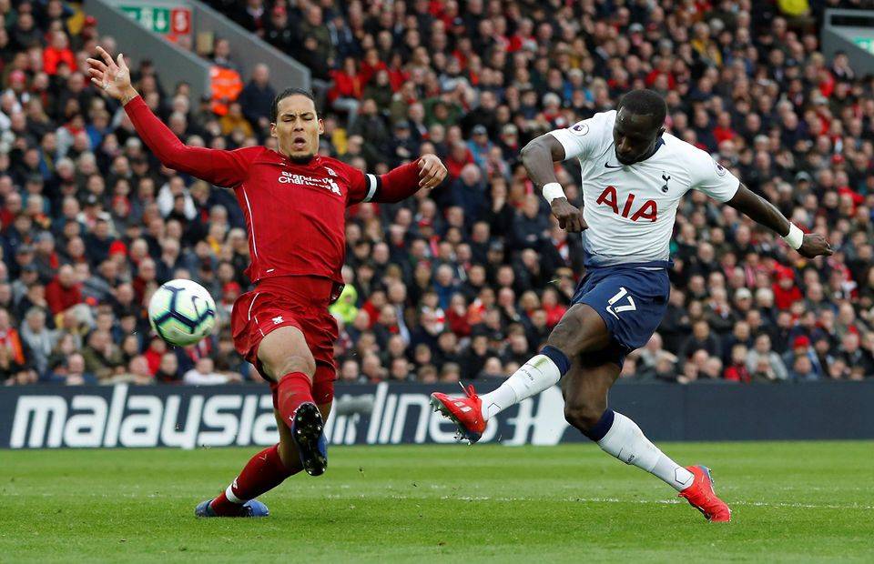 Virgil van Dijk in action for Liverpool vs Spurs