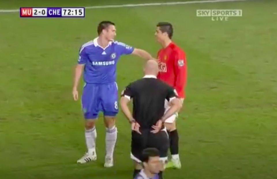 Cristiano Ronaldo was lucky to avoid a red card against Chelsea in 2009