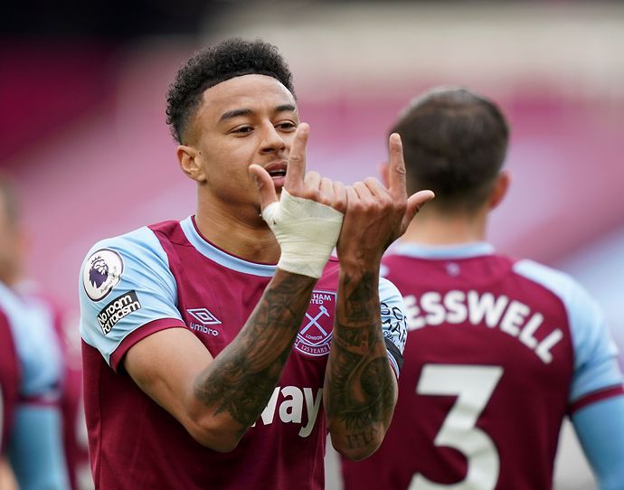 Jesse Lingard in action for West Ham