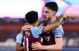 West Ham United duo Declan Rice and Jesse Lingard