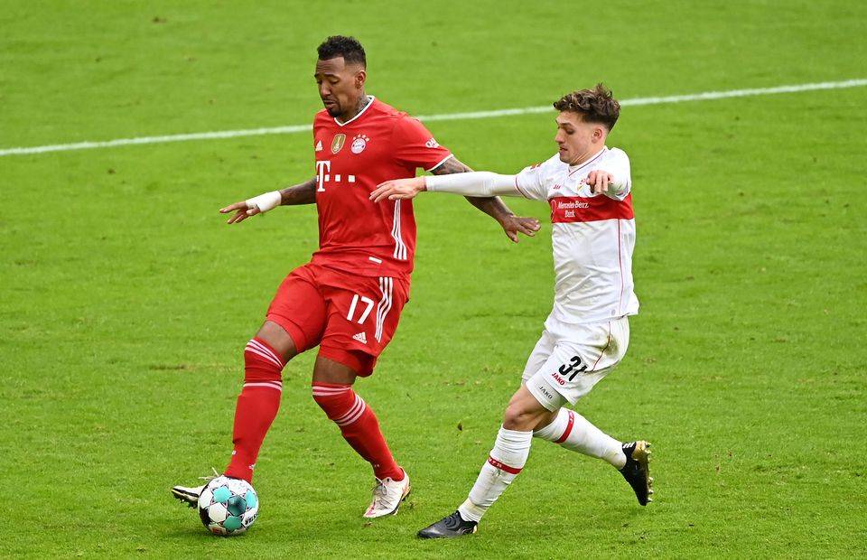 Bayern Munich defender Jerome Boateng in action