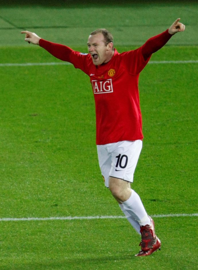 Wayne Rooney in action for Manchester United