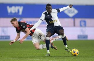 Omar Colley in action for Sampdoria