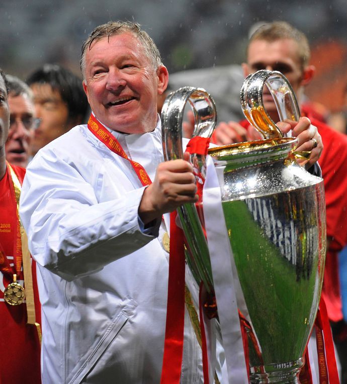Ferguson with the CL trophy