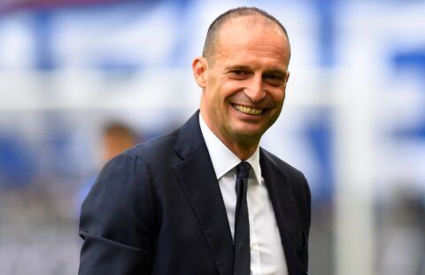Allegri during his previous management role with Juventus
