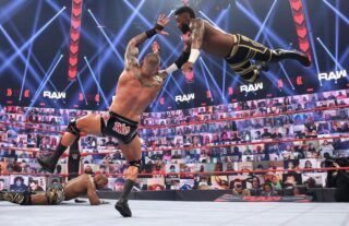 Orton in action on WWE RAW