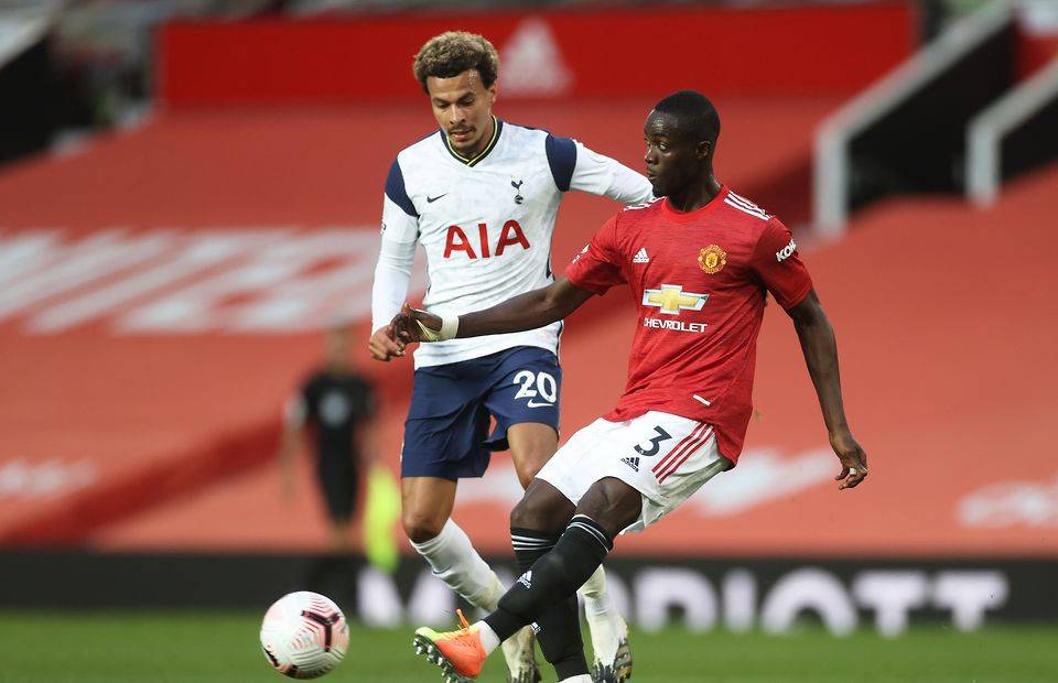 Manchester United star Eric Bailly in action against Tottenham Hotspur