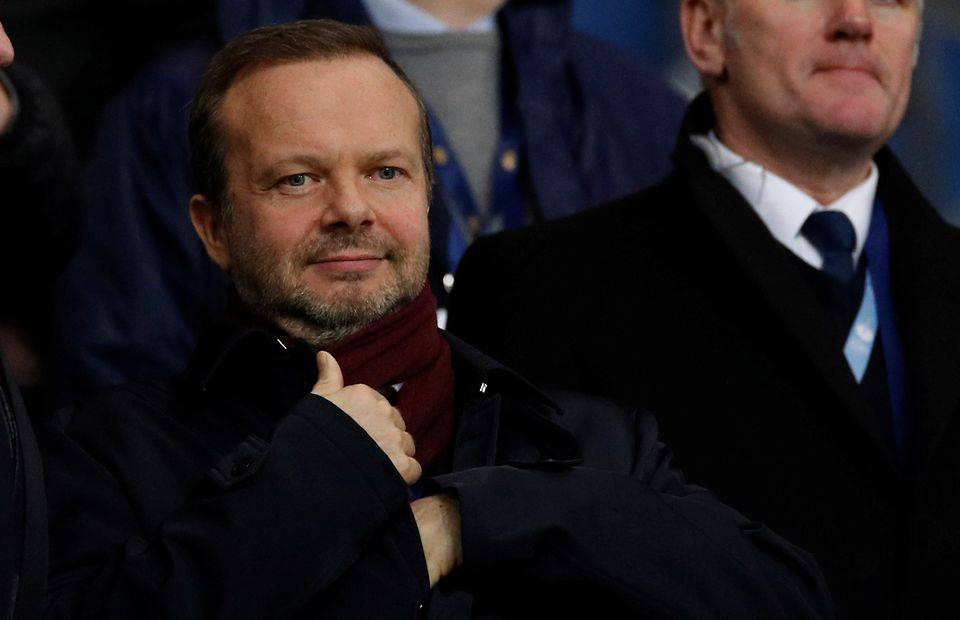 Manchester United director Ed Woodward in the stands at Old Trafford