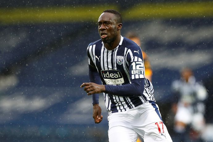 Mbaye Diagne in action for West Brom