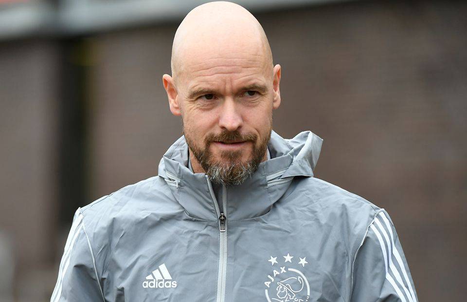 Ajax manager and former Tottenham target Erik ten Hag in training