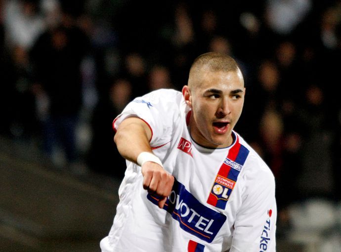 Benzema with Lyon