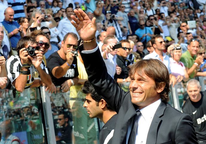 Antonio Conte with Juventus in 2011