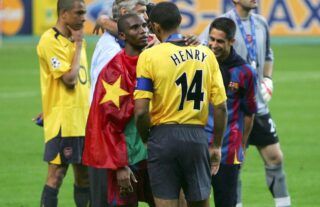Thierry Henry after Barcelona 2-1 Arsenal in 2006