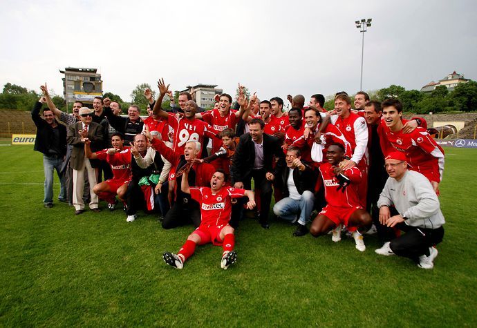 The CSKA Sofia team in 2008
