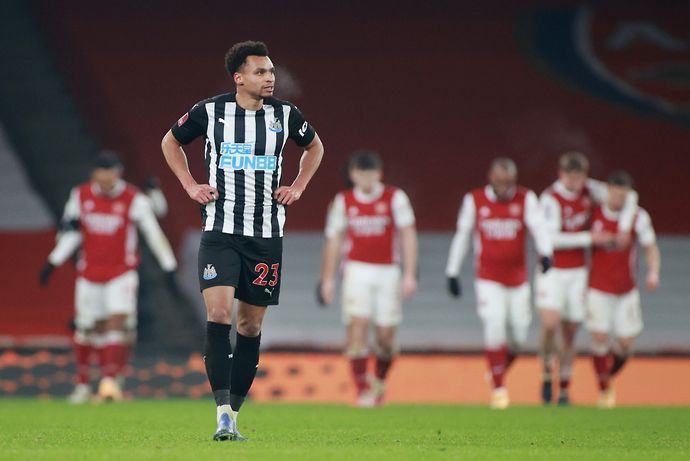 Jacob Murphy in action for Newcastle