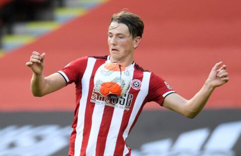 Sander Berge in action for Sheffield United amid links to Arsenal