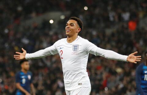 Liverpool star Alexander-Arnold playing for England