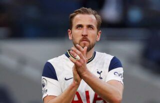 Harry Kane waves goodbye to Tottenham Hotspur fans