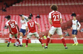 Erik Lamela scores a Rabona in Tottenham vs Arsenal