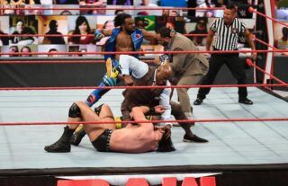 The action broke down inside the ring on this week's WWE RAW