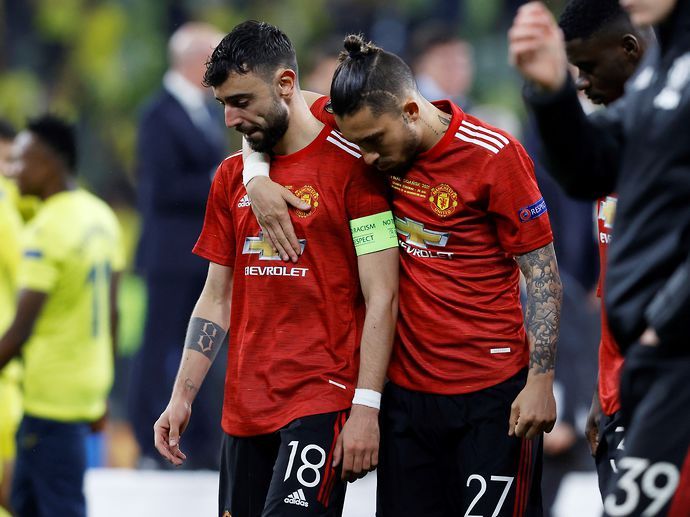 Bruno Fernandes was devastated after Man United lost the Europa League