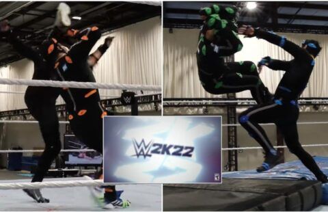 WWE 2K22 BTS footage shows exciting new moves will be added to game