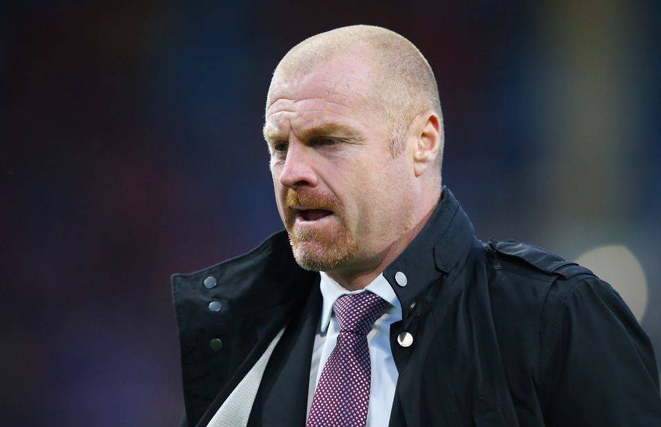 Burnley manager and Crystal Palace target Sean Dyche staring at the floor