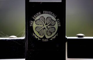A general view of the Celtic badge