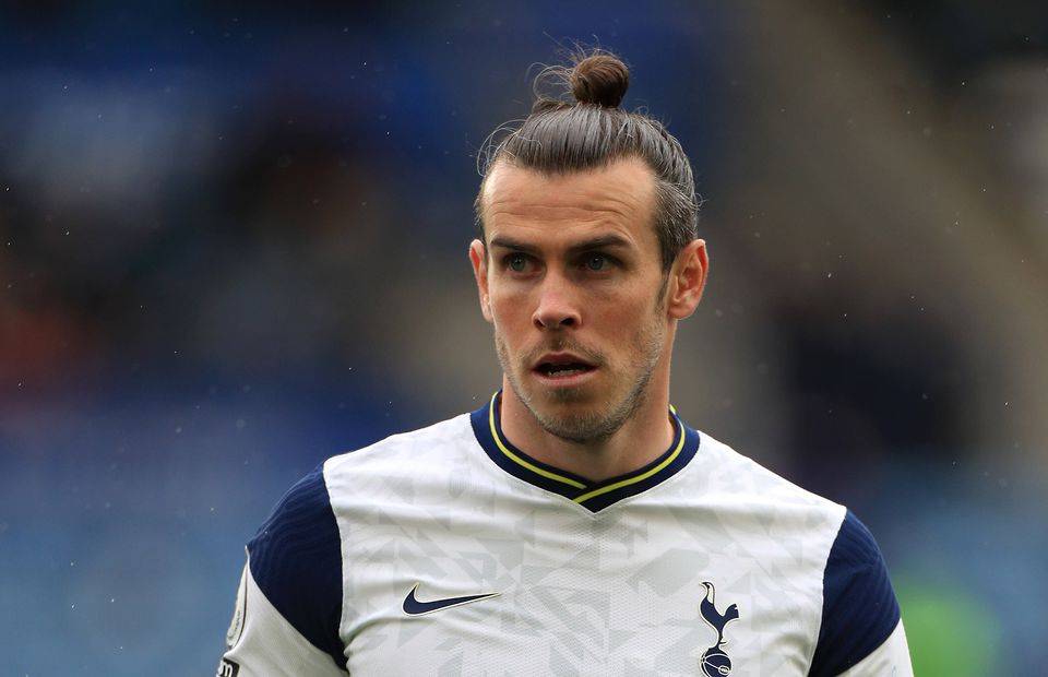 Tottenham Hotspur forward Gareth Bale in action against Leicester City