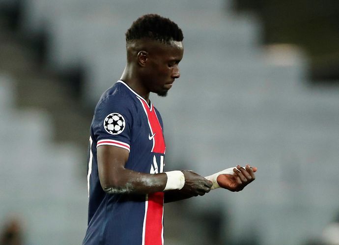 Idrissa Gueye in action for PSG