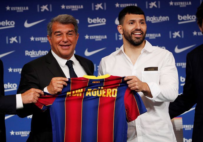 Sergio Aguero has signed for Barcelona