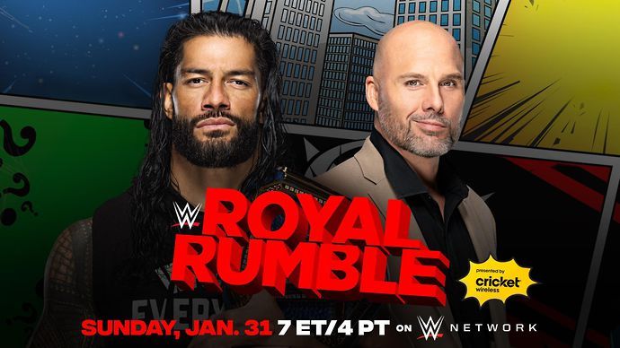 Pearce and Reigns were set to clash at the Royal Rumble