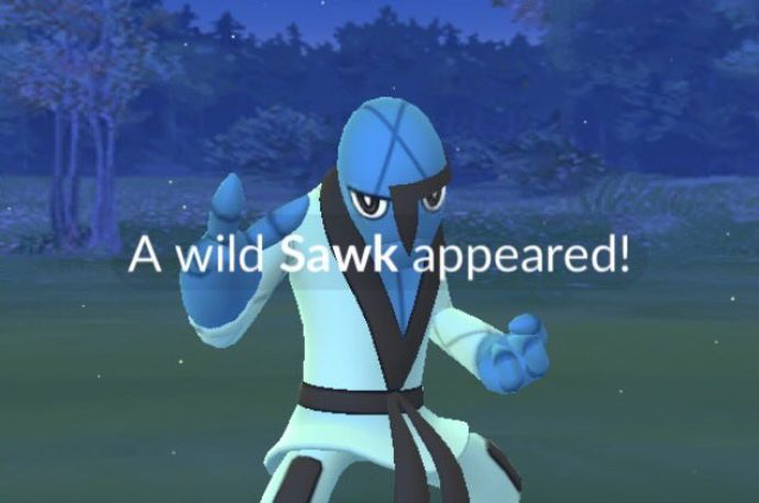 Shiny Sawk will be available during Pokemon GO Fest 2021