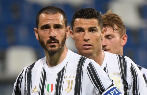 Juventus' Leonardo Bonucci in action amid speculation over his future