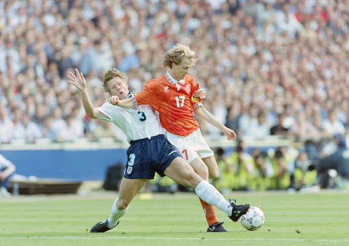 Stuart Pearce tackle Euro 1996