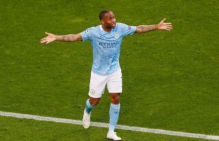 Manchester City's Raheem Sterling reacts during the Champions League final