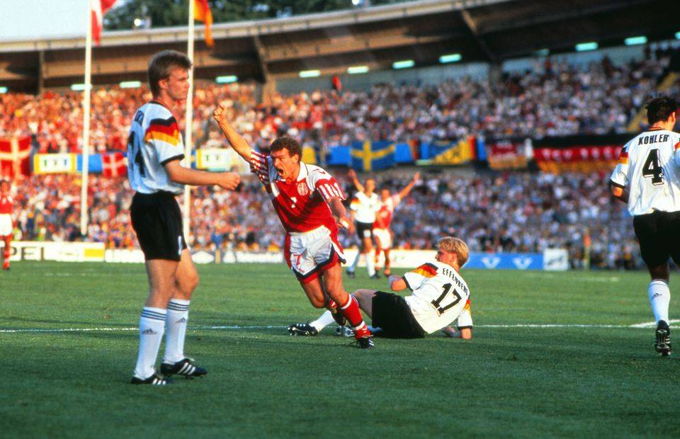 John Jensen goal vs West Germany Euro 1992
