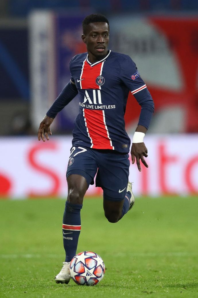 Idrissa Gueye in action for PSG