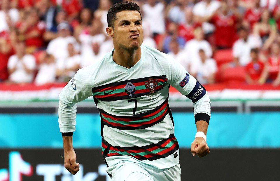 Cristiano Ronaldo scored a brace for Portugal vs Hungary