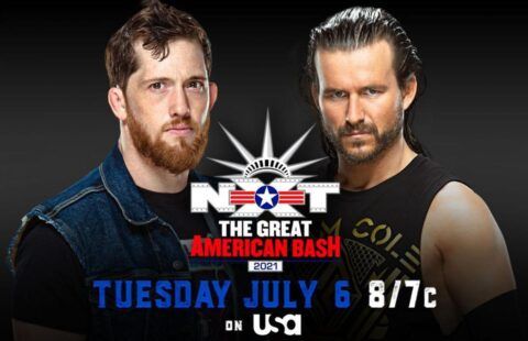Adam Cole vs Kyle O'Reilly announced for Great American Bash