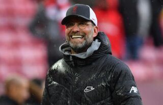 Liverpool manager Jurgen Klopp smiling