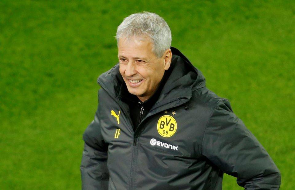 Crystal Palace target Lucien Favre smiling