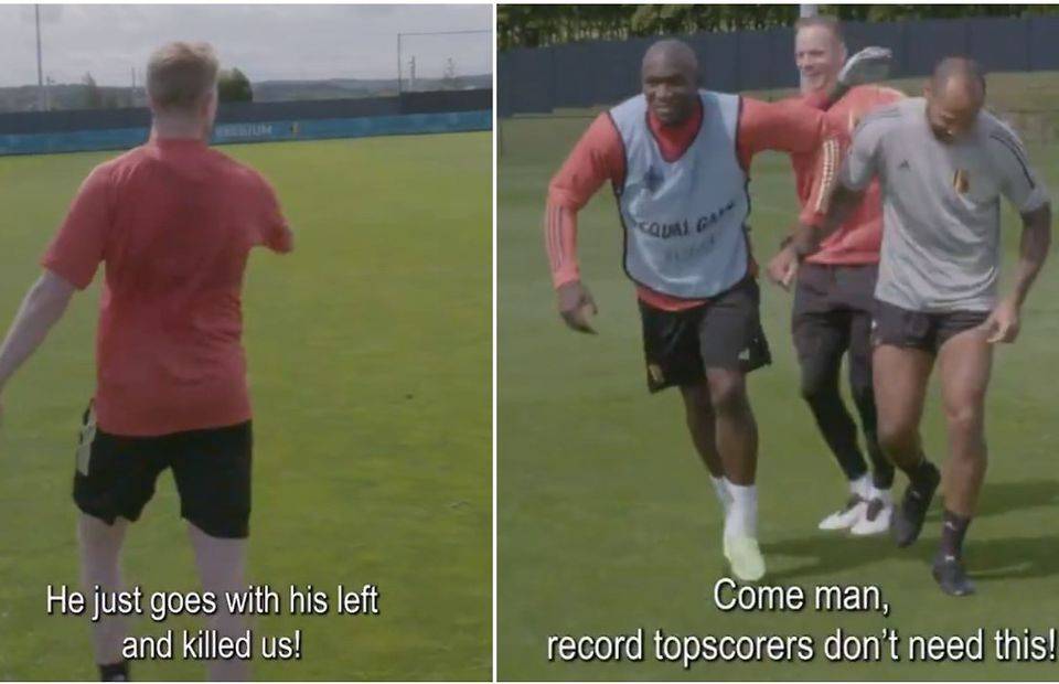 Thierry Henry produced some brilliance in Belgium training