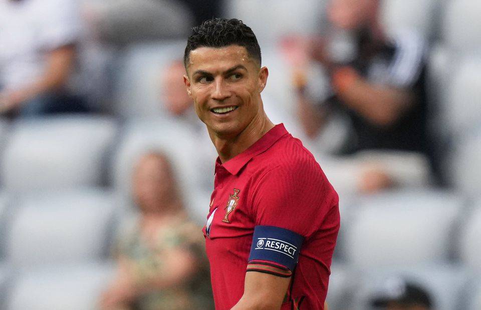 Ronaldo playing for Portugal at Euro 2020