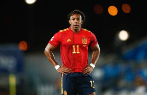 Adama Traore playing for Spain